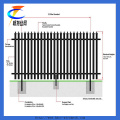 PVC-beschichtete Metall Picket Palisade Zaun